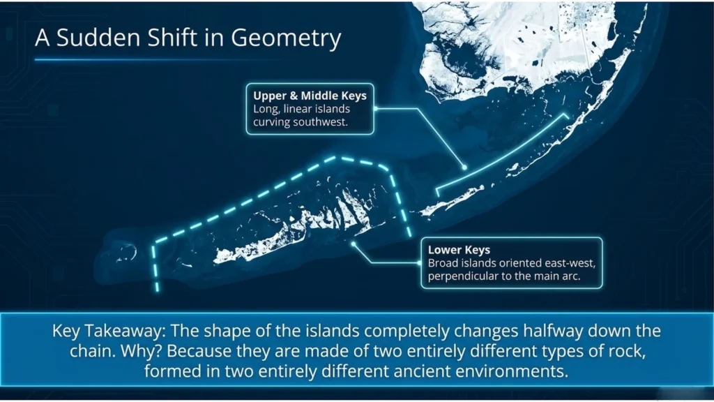 map of Florida Keys in a blueprint tone